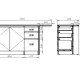 703-3  橢圓形5.5尺系統中島餐櫃