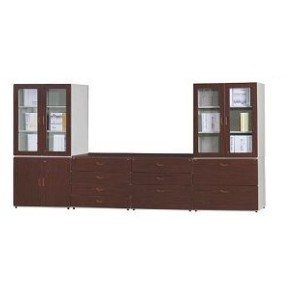216-1 鋼木櫃(木紋/胡桃)面板