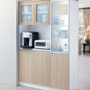 3181 艾美爾系統4.2尺隔間餐廳櫃(羅漢松)鋁框(背面/餐聽用)